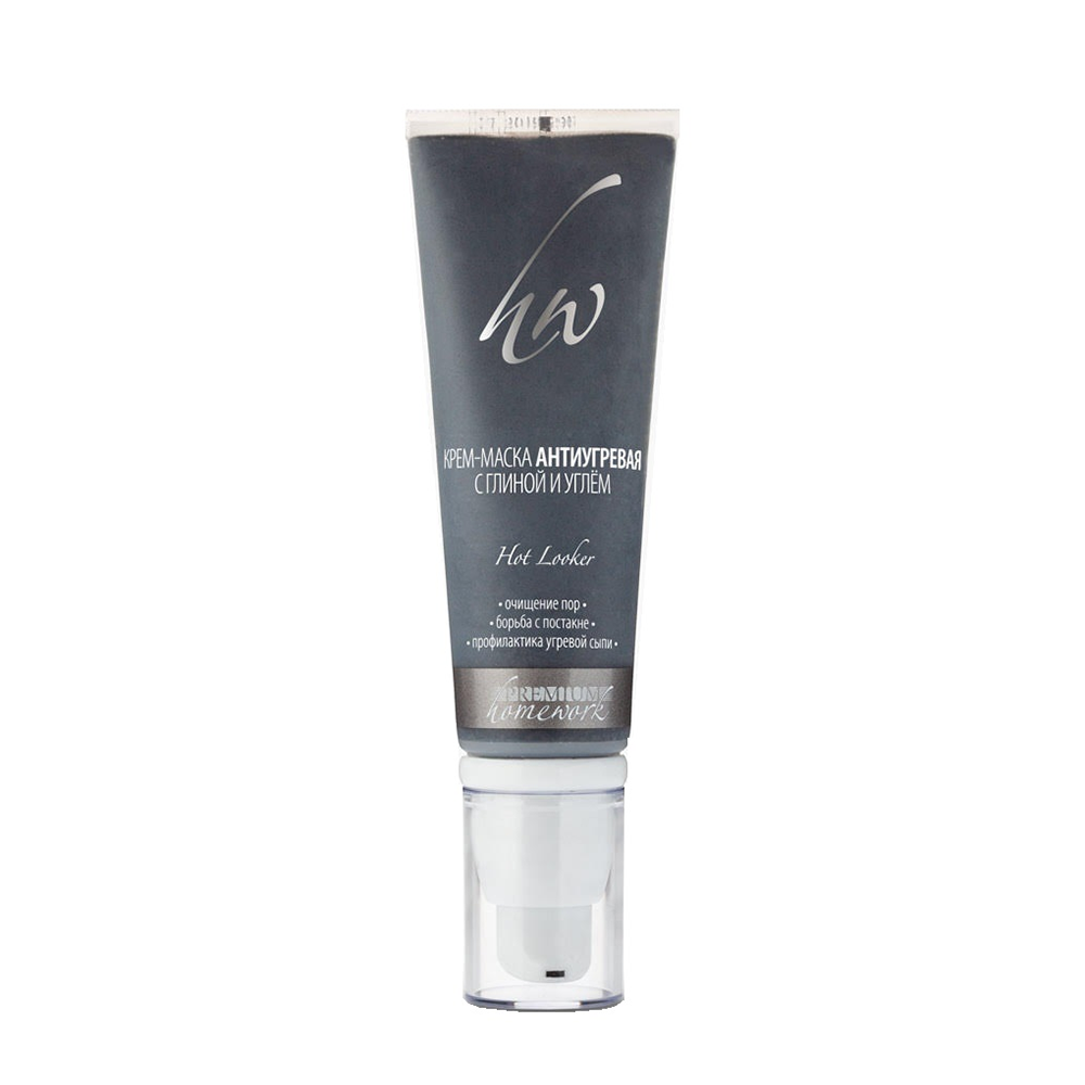 PREMIUM Крем-маска Антиугревая с глиной и углём / Homework 50 мл, фото 1