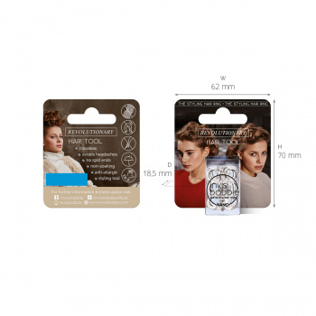 Резинка для волос с подвесом / invisibobble NANO Crystal Clear