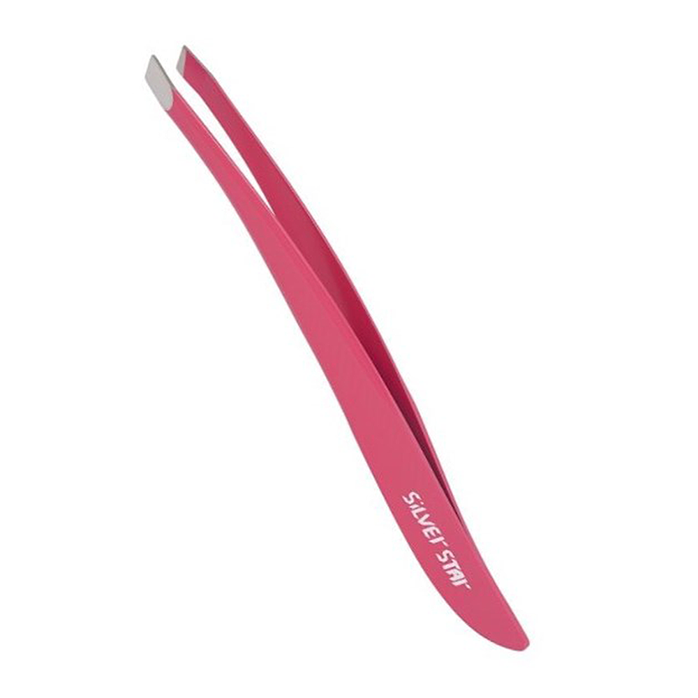 SILVER STAR Пинцет косой, коралловый / CLASSIC, фото 1
