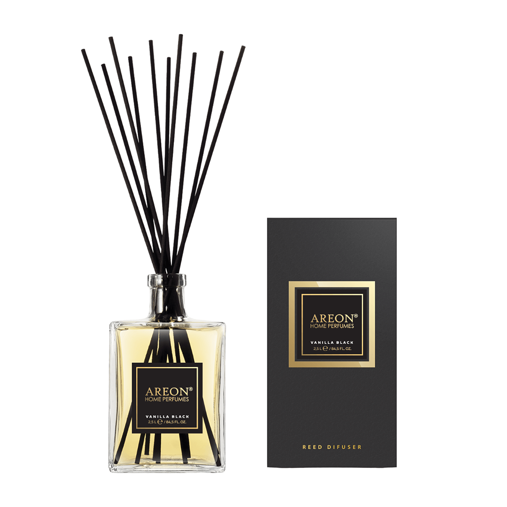 AREON Диффузор ароматический, чёрная ваниль / HOME PERFUMES Vanilla Black 2500 мл, фото 1