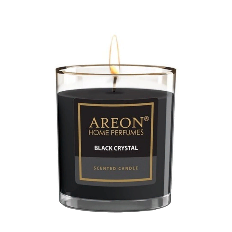 AREON Свеча ароматическая, черный кристалл / HOME PERFUMES Black Crystal 120 гр, фото 1