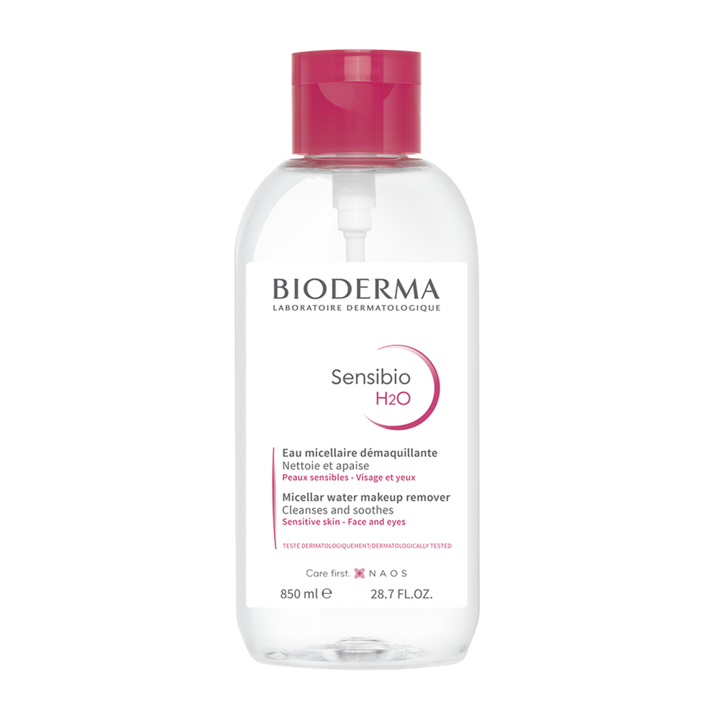 BIODERMA Вода мицеллярная сенсибио с помпой / Н2О 500 мл, фото 1
