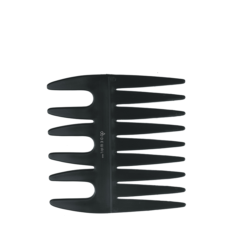 DEWAL PROFESSIONAL Гребень моделирующий двусторонний Эконом (черный) 8,5 см, фото 1