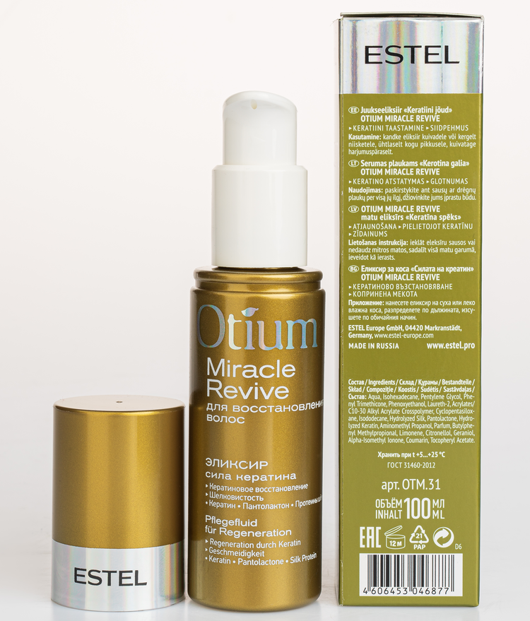 ESTEL PROFESSIONAL Эликсир для восстановления волос / OTIUM Miracle 100 мл, фото 2