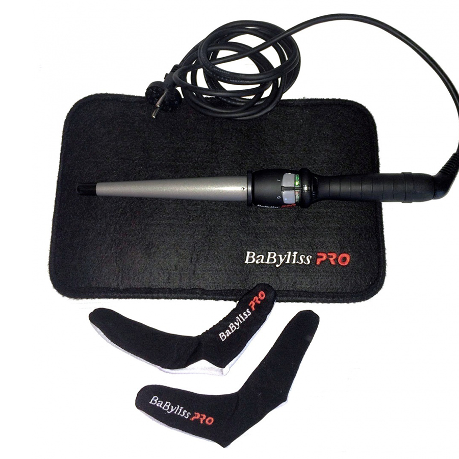 BABYLISS PRO Плойка для волос конус 19-32мм 65W титан-турм.(110-190C)/ PRO Tourmaline Pulse, фото 6