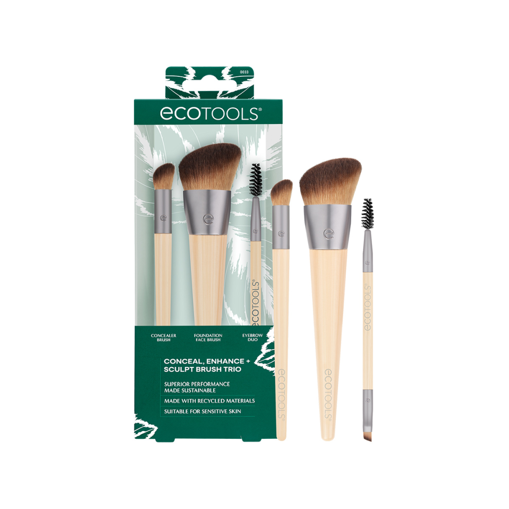 ECOTOOLS Набор кистей для макияжа / New Natural Conceal, Enhance + Sculpt Trio, фото 2