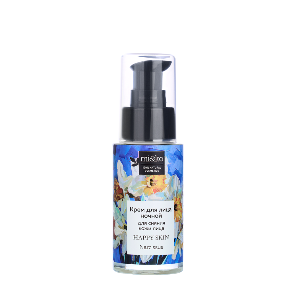 MI&KO Крем ночной для сияния кожи лица / Happy skin Narcissus 30 мл, фото 1