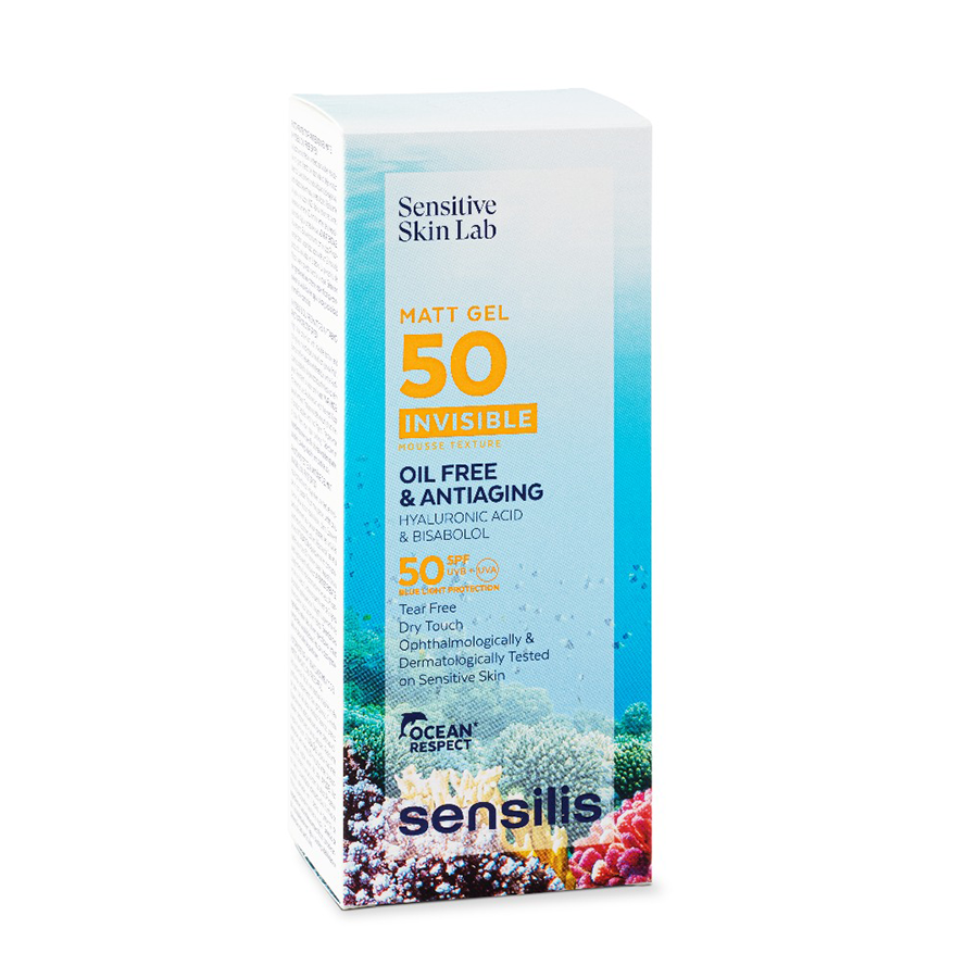 SENSILIS Гель невидимый для защиты лица от солнца SPF50+ / Matt Gel 50 Invisible 40 мл, фото 2