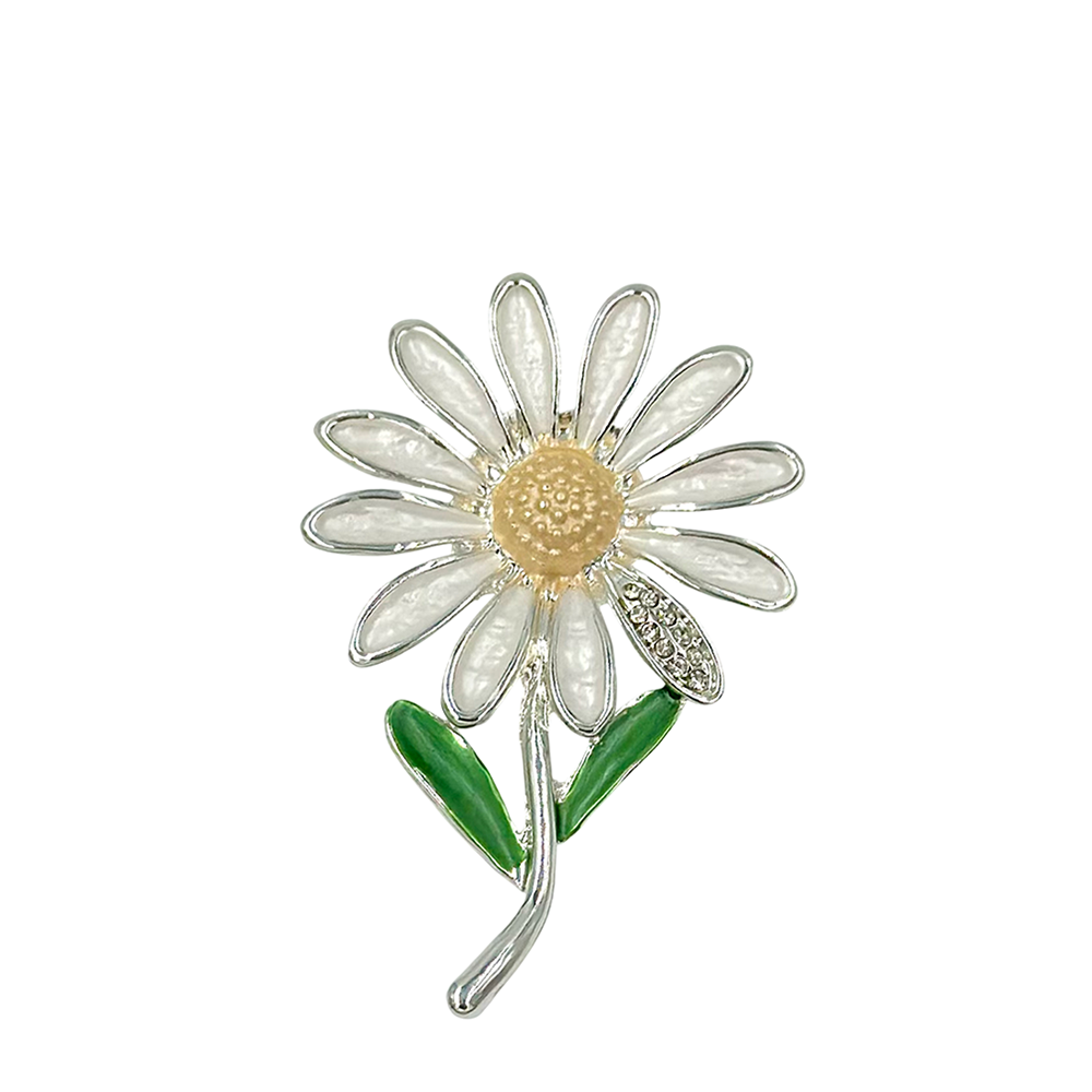 IWOU PROFESSIONAL Брошь-магнит Ромашка белая, фото 1