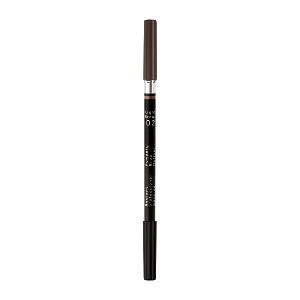 RADIANT PROFESSIONAL MAKE-UP Карандаш пудровый для бровей, 02 светло-коричневый Powdery Brow Definer 1,19 гр, фото 2