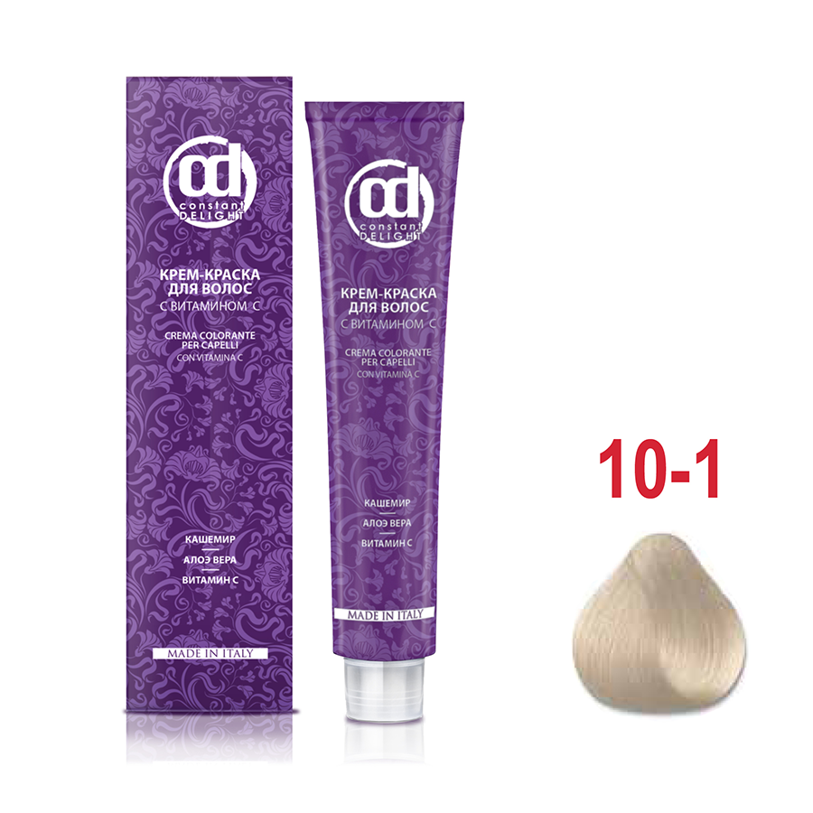 CONSTANT DELIGHT 10/1 краска с витамином С для волос, светлый блондин сандре 100 мл, фото 2