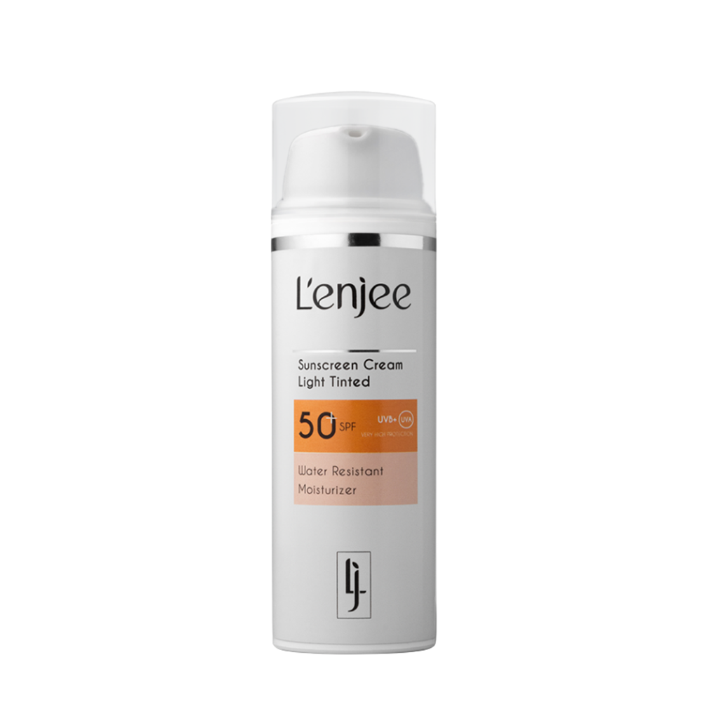 LENJEE Крем тонирующий солнцезащитный для лица SPF50, оттенок Light / Sunscreen Cream Light Tinted 50 мл, фото 1