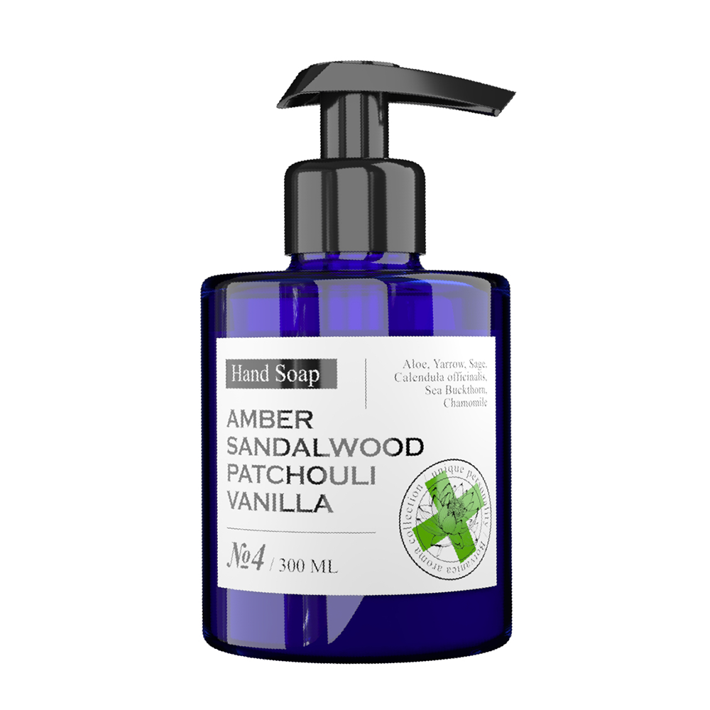 MANIAC GOURMET Мыло жидкое парфюмированное №4 Амбра, Сандал, Пачули, Ваниль 300 мл, фото 1