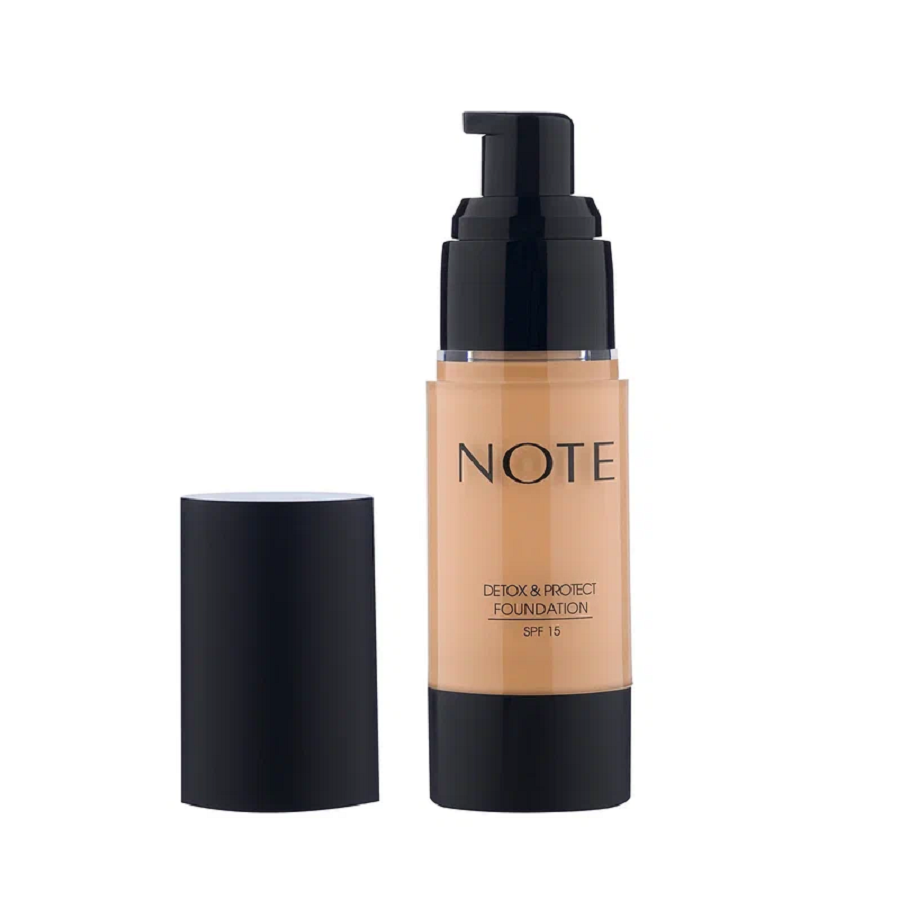 NOTE Основа тональная защитная с детокс-эффектом 116 / DETOX AND PROTECT FOUNDATION SPF15 30  мл, фото 2