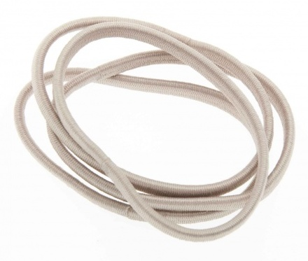 DEWAL BEAUTY Резинки для волос midi плоские, бежевые 8 шт, фото 1