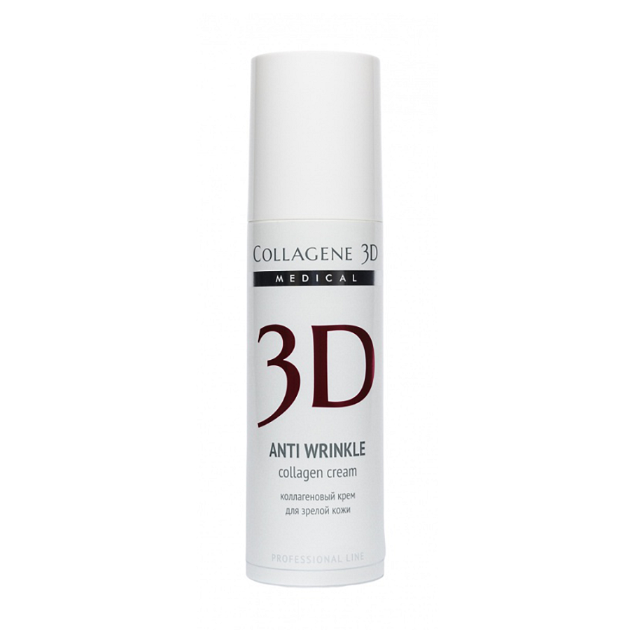 MEDICAL COLLAGENE 3D Крем с коллагеном и плацентолью для лица / Anti Wrinkle 30 мл проф., фото 2