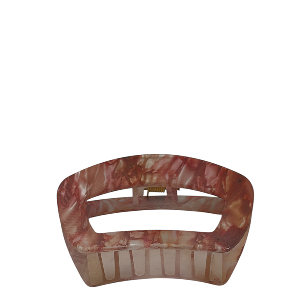 IWOU PROFESSIONAL Краб для волос Меланж розово-коричневый 10*5см 1шт, фото 1