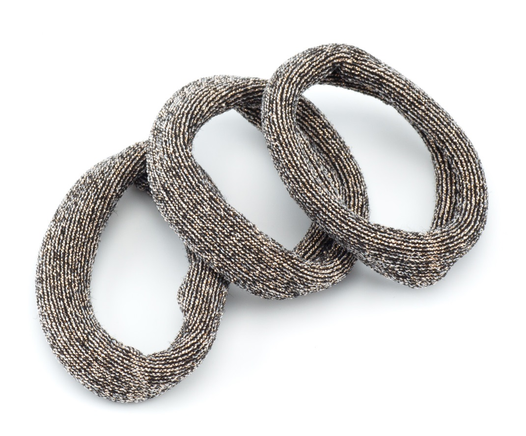 DEWAL BEAUTY Резинки для волос цветные, широкая лента 4 шт, фото 1