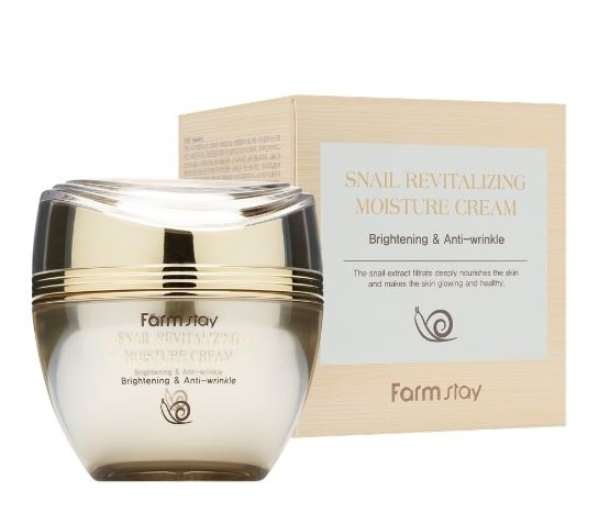 FARMSTAY Крем восстанавливающий с муцином  улитки для лица / SNAIL REVITALIZING 50 мл, фото 2