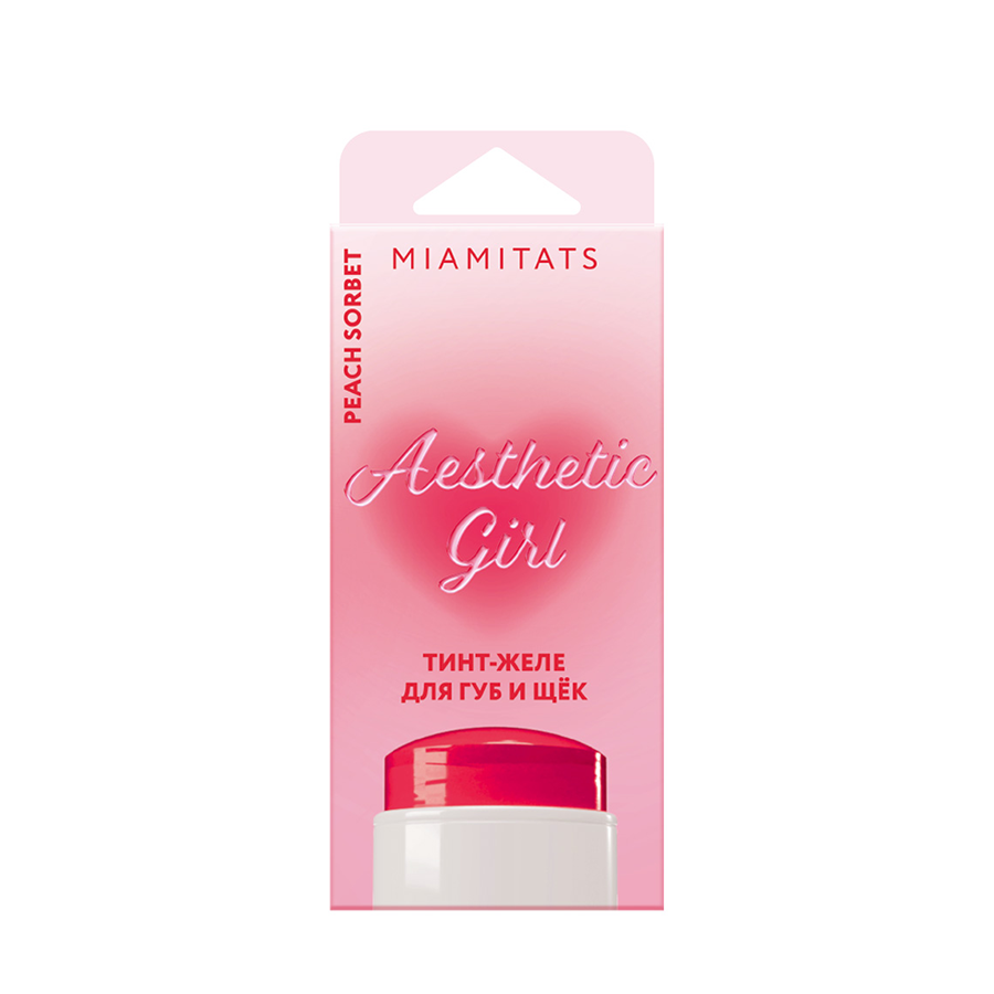 MIAMITATS Тинт-желе для губ и щёк / Aesthetic girl Peach sorbet 8 гр, фото 2