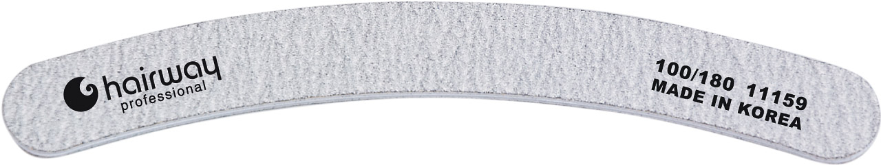 HAIRWAY Пилка Hairway бумеранг, зебра 100/180 (11027), фото 1