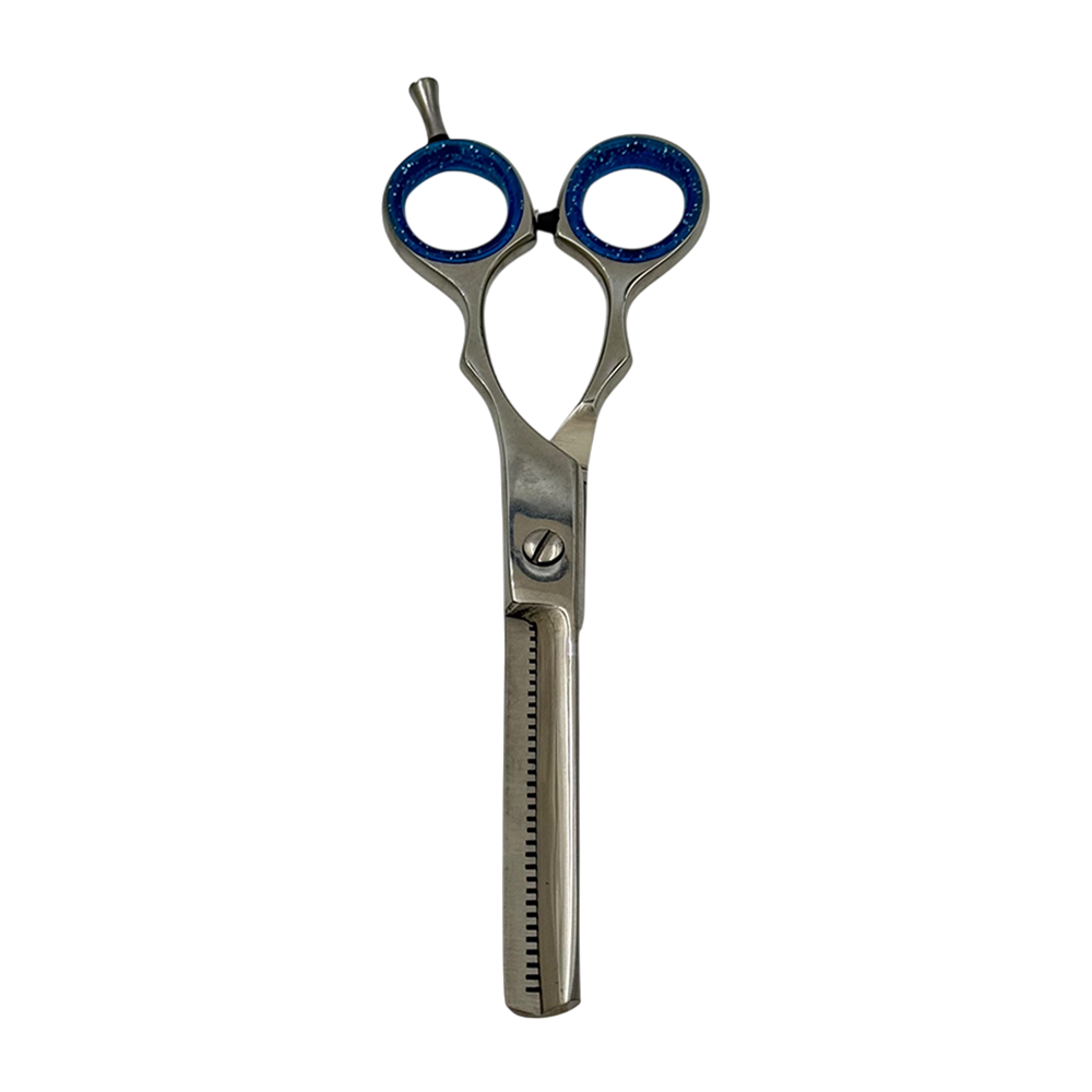 IWOU PROFESSIONAL Ножницы парикмахерские филировочные 6,0 с бирюзовыми ручками, фото 1