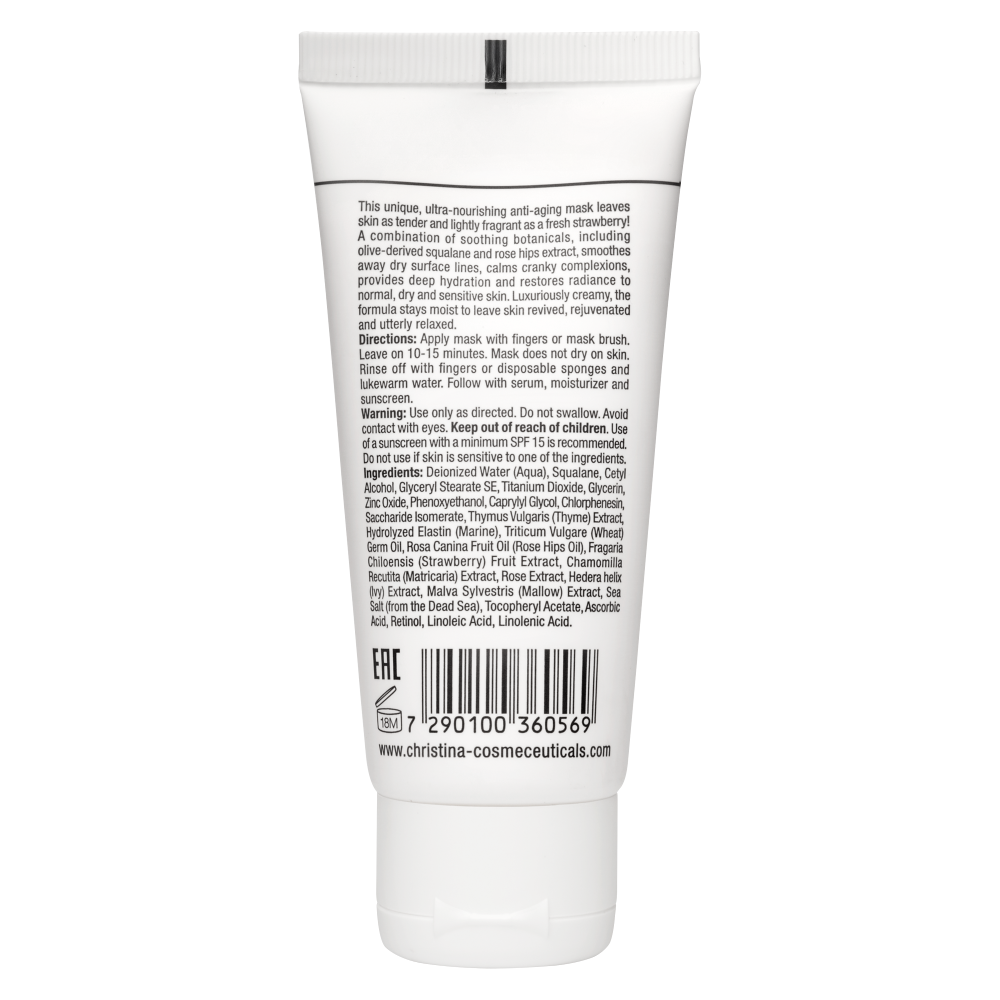CHRISTINA Маска красоты клубничная для нормальной кожи / Sea Herbal Beauty Mask Strawberry 60 мл, фото 2