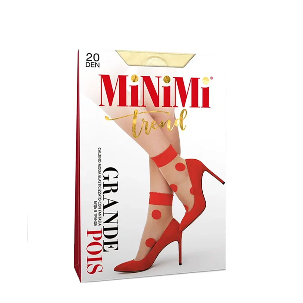 MINIMI Носки женские Avorio 0 (UNI) / Mini POIS GRANDE 20, фото 1