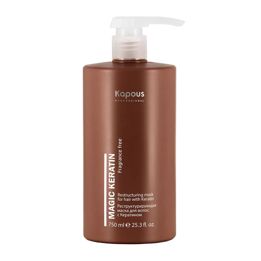 KAPOUS Маска для волос с кератином реструктурирующая / Magic Keratin 750 мл, фото 1