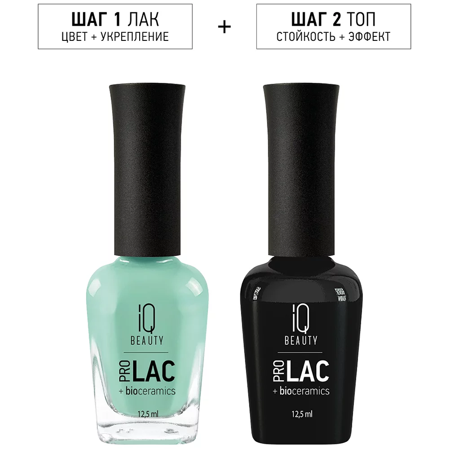 IQ BEAUTY 165 лак для ногтей укрепляющий с биокерамикой / Nail Polish PROLAC+bioceramics 12,5 мл, фото 3