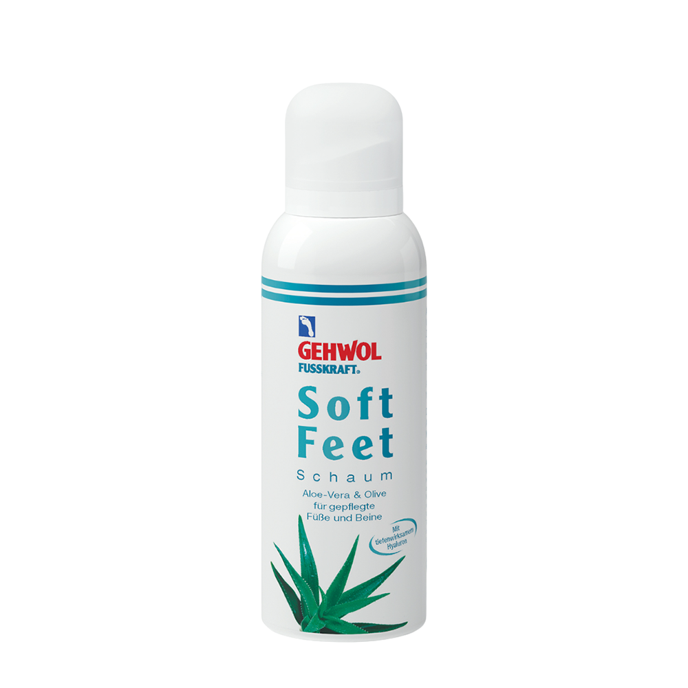 GEHWOL Пенка с гиалуроновой кислотой, алоэ вера и масло оливы / Fusskraft Soft Feet 125 мл, фото 1