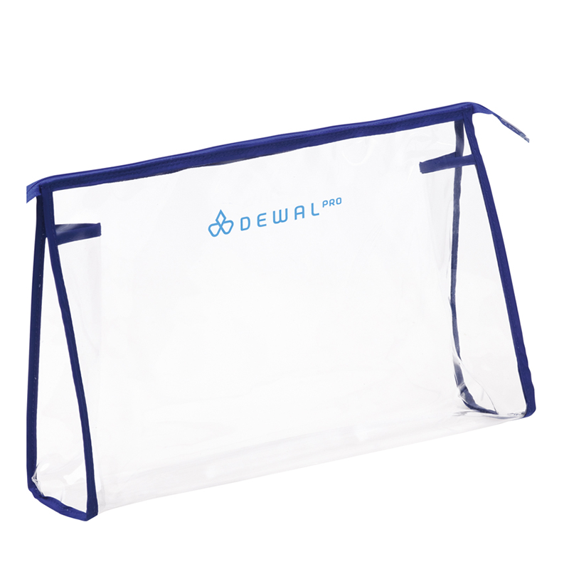 DEWAL PROFESSIONAL Косметичка, полимерный материал, прозрачно-синяя 34х8х22 см, фото 1