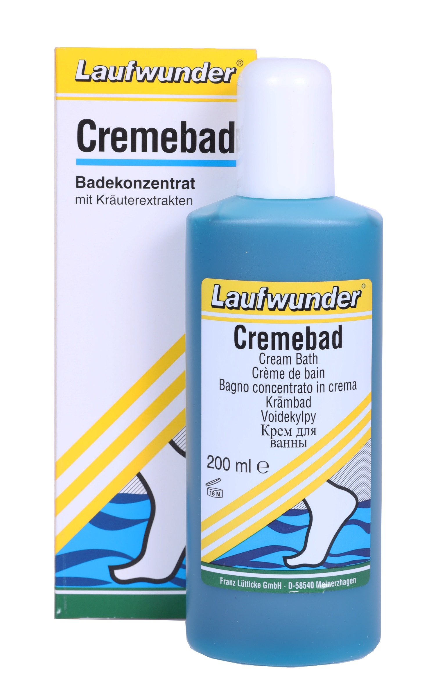 LAUFWUNDER Размягчитель для ног, концентрат для ножных ванн / Cremebad 200 мл, фото 2