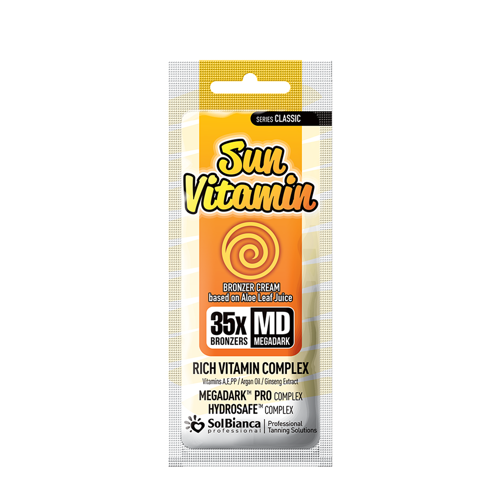 SOLBIANCA Крем-автозагар с маслом арганы, экстрактом женьшеня и витаминным комплексом / Sun Vitamin 15 мл, фото 1