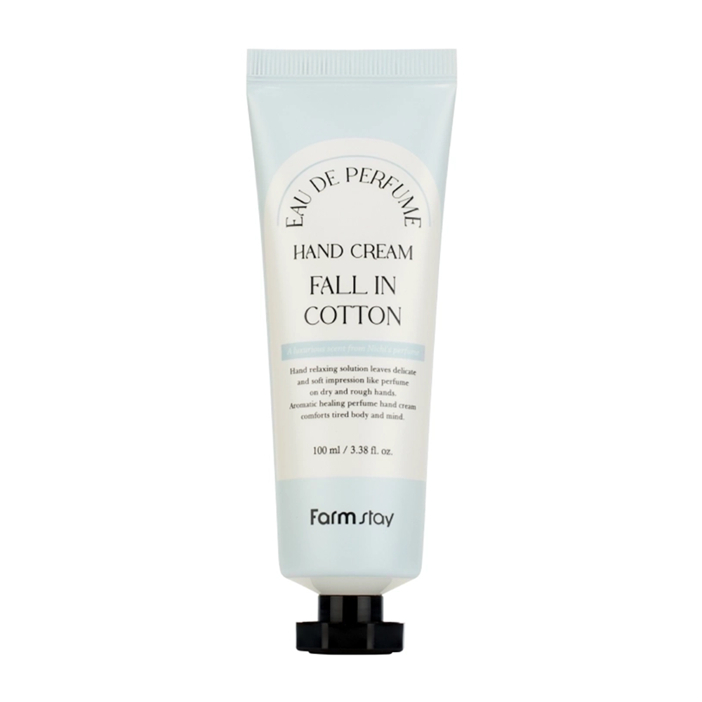 FARMSTAY Крем парфюмированный для рук с экстрактом хлопка / EAU DE PERFUME HAND CREAM FALL IN COTTON 100 мл, фото 1