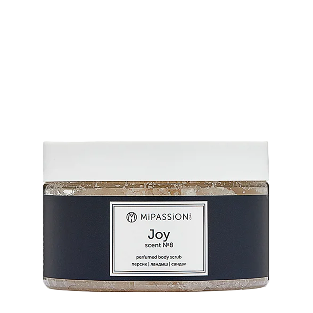 MIPASSIONcorp Скраб парфюмированный, персик, ландыш, сандал / Joy MiPASSiON 250 мл, фото 1