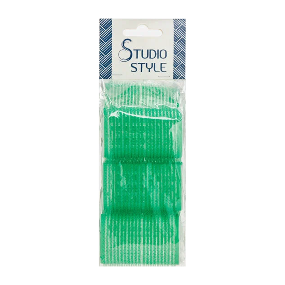 STUDIO STYLE Бигуди пластмассовые с липучкой D = 40 мм, 6 шт / STUDIO STYLE 1 шт, фото 1