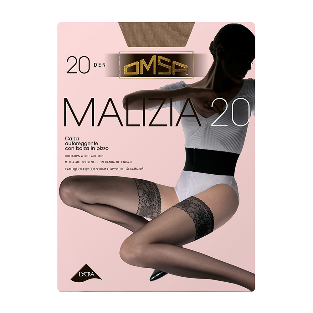 OMSA Чулки Beige Naturel 4 / Malizia 20, фото 1