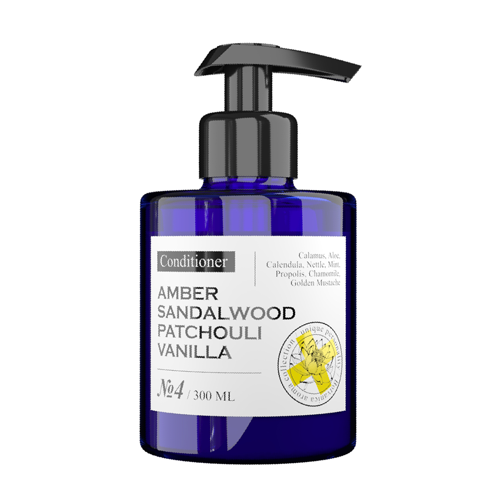 MANIAC GOURMET Кондиционер парфюмированный для волос №4 Амбра, Сандал, Пачули, Ваниль 300 мл, фото 1