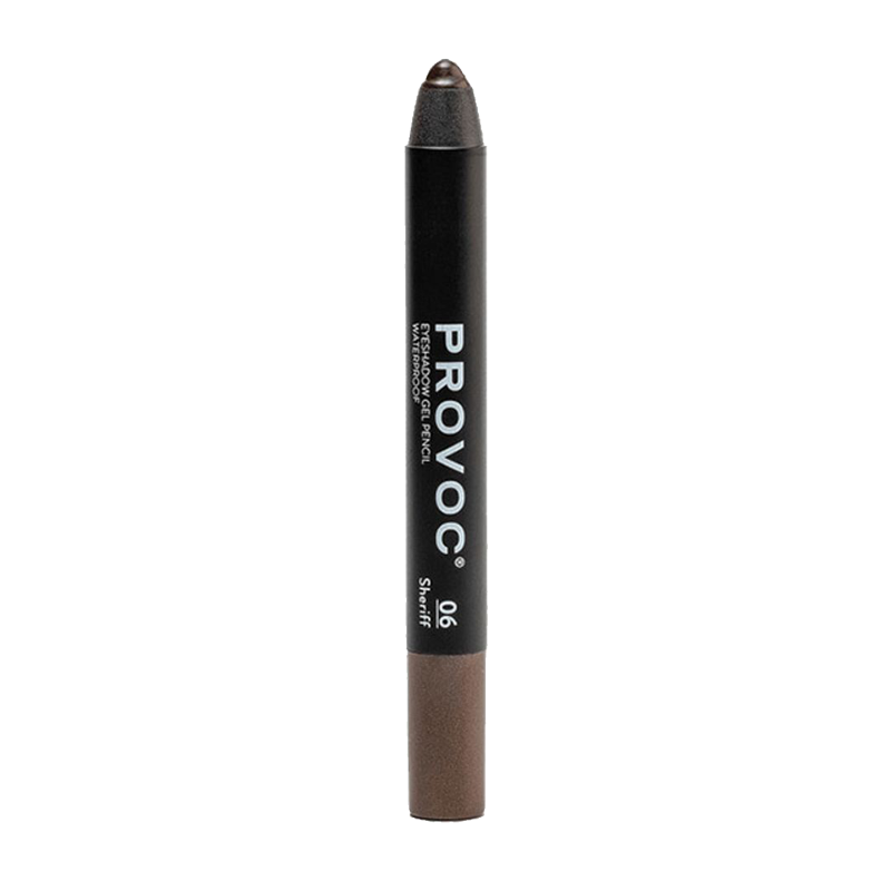 PROVOC Тени-карандаш водостойкие матовые, 06 темный шоколад / Eyeshadow Pencil 2,3 г, фото 1
