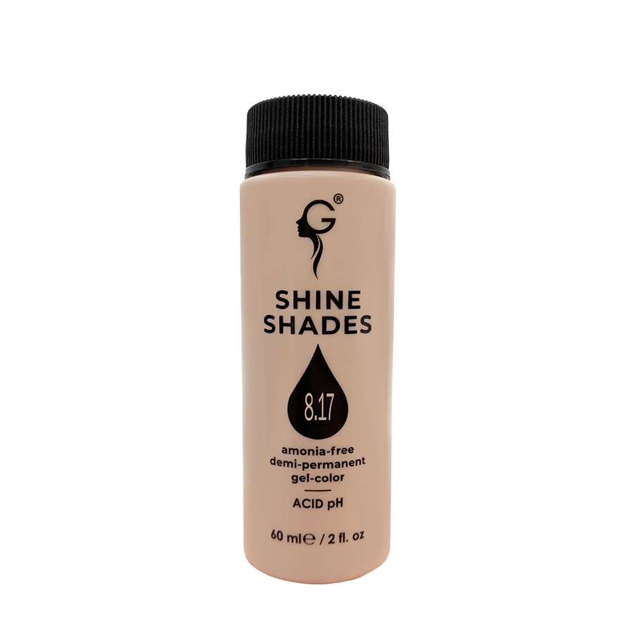 GERA Professional 8.17 гель-краситель для волос без аммиака / Shine Shades 60 мл, фото 2