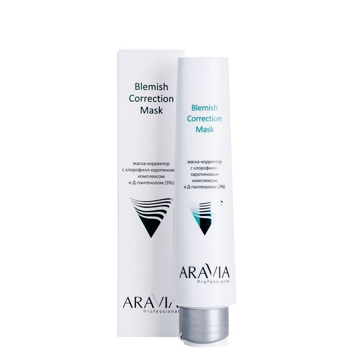ARAVIA Professional Маска-корректор против несовершенств с хлорофилл-каротиновым комплексом и Д-пантенолом 3% / Blemish Correction Mask 100 мл, фото 2