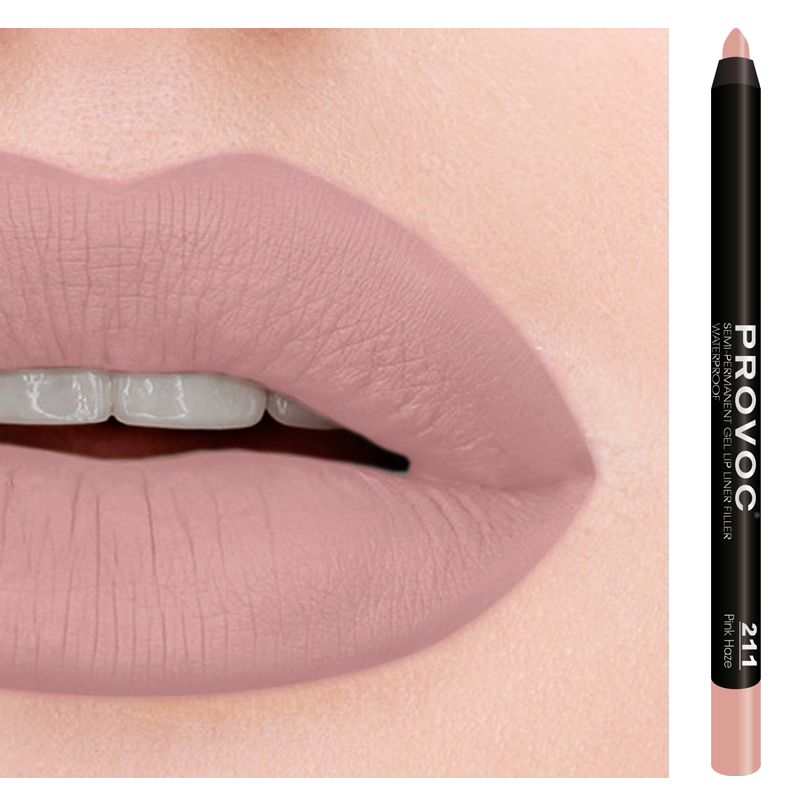 PROVOC Подводка гелевая в карандаше для губ, 211 идеально-нюдовый / Gel Lip Liner Pink Haze 7 г, фото 2