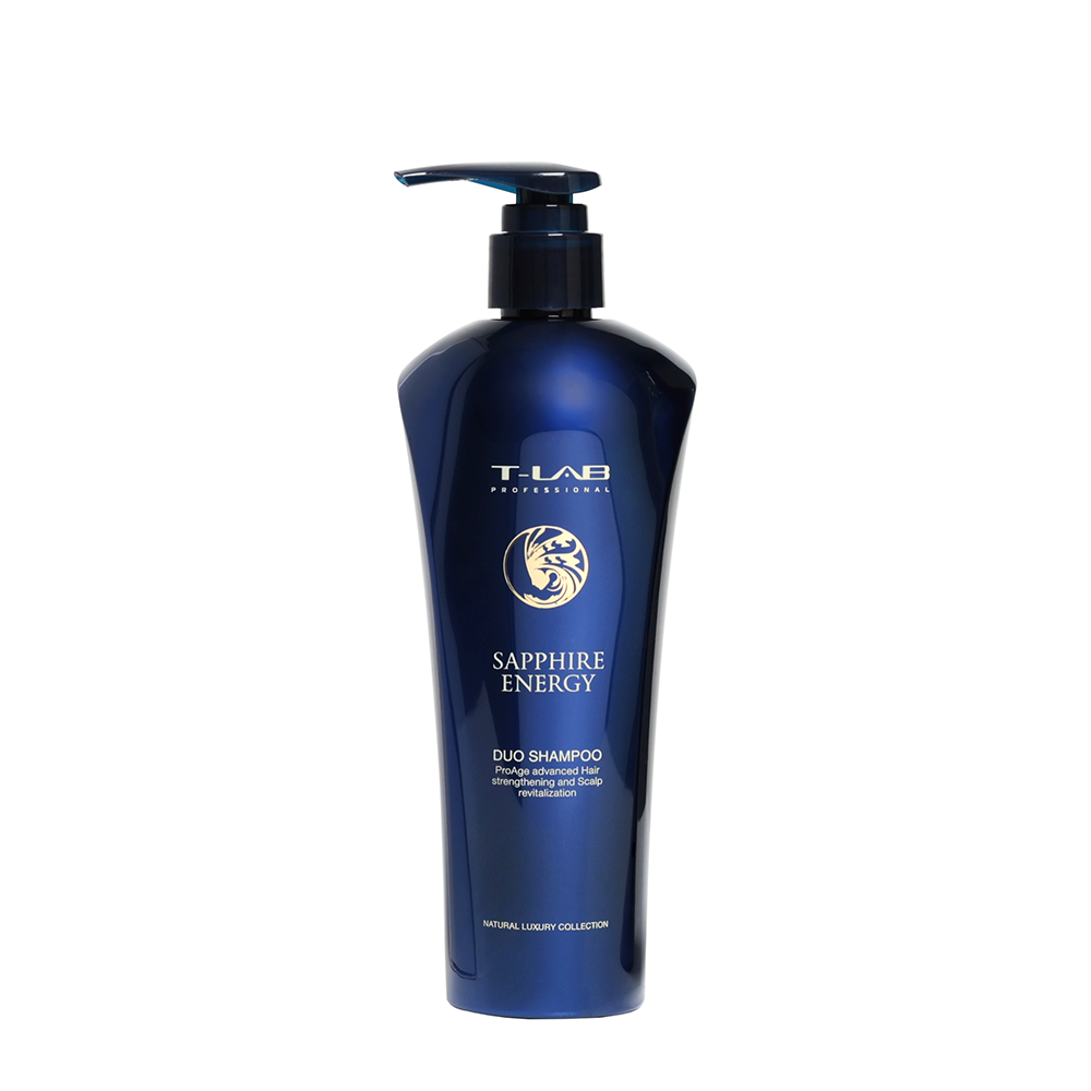 T-LAB PROFESSIONAL Шампунь энергетический для укрепления волос / SAPPHIRE ENERGY Duo Shampoo 300 мл, фото 1