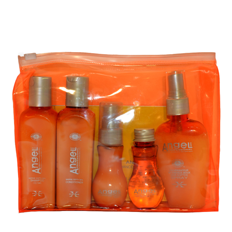 ANGEL PROFESSIONAL Набор миниатюр для жирных волос в косметичке Angel Professional, фото 1