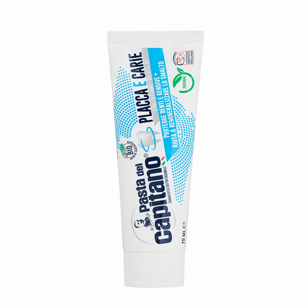 PASTA DEL CAPITANO Паста зубная против налета и кариеса / Plaques & Cavities 75 мл, фото 1