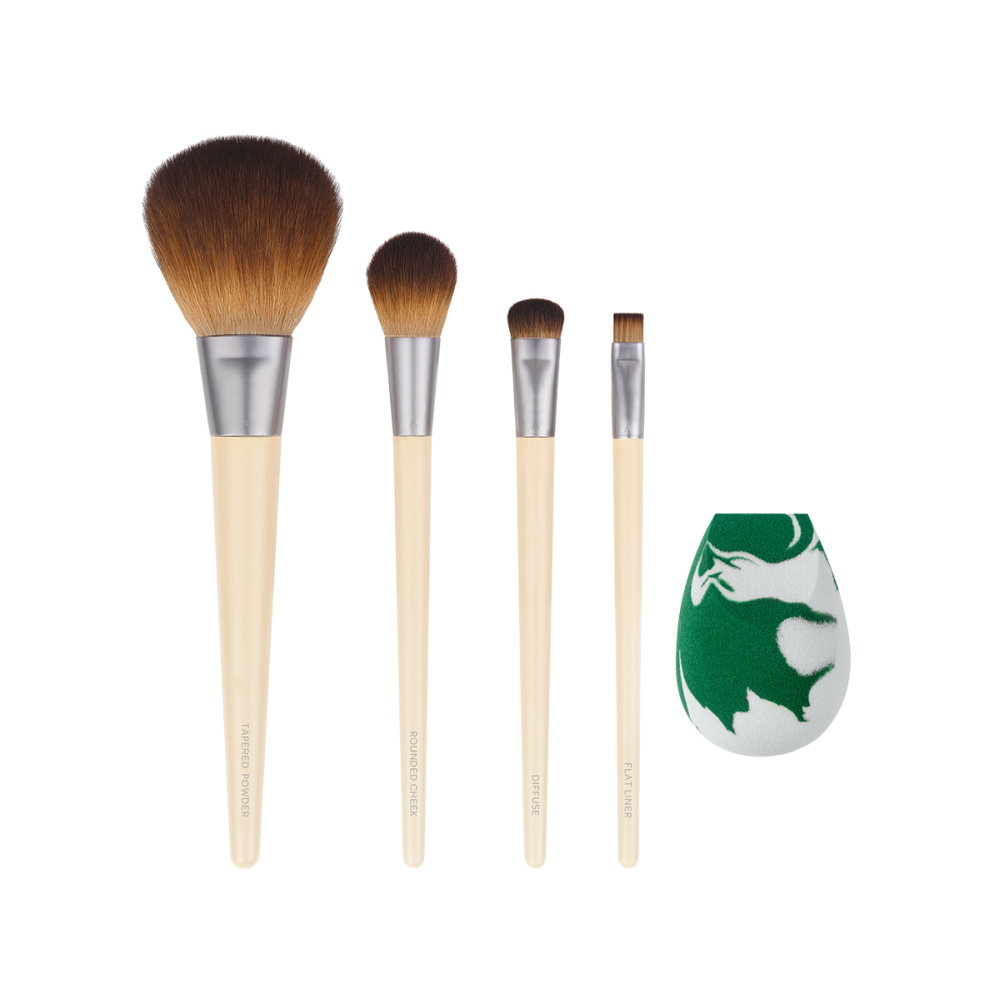 ECOTOOLS Набор кистей и спонж для макияжа / The Core Five Set, фото 2
