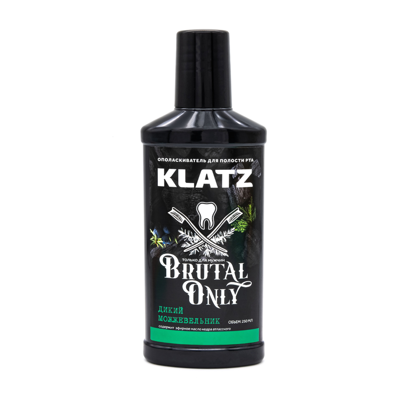 KLATZ Ополаскиватель для полости рта Дикий можжевельник / BRUTAL ONLY 250 мл, фото 1