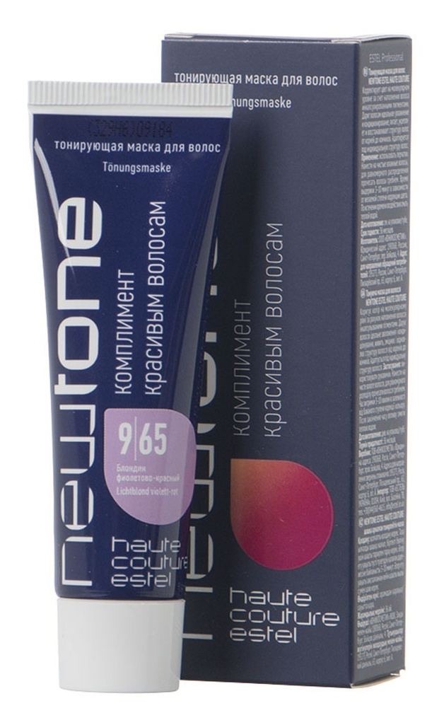 ESTEL HAUTE COUTURE 9/65 маска тонирующая для волос, блондин фиолетово-красный / NEWTONE ESTEL 60 мл, фото 1