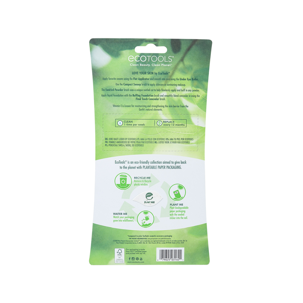 ECOTOOLS Набор кистей для макияжа / Love Your Skin, фото 6